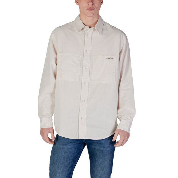 Calvin Klein Jeans Beige Cotton Rigenerato Shirt