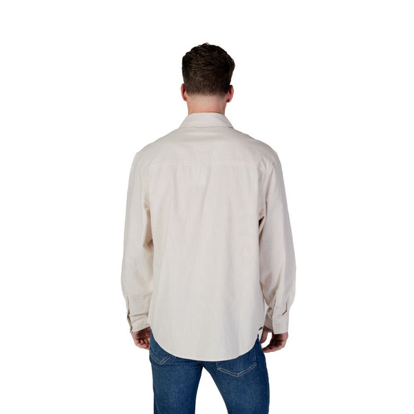 Calvin Klein Jeans Beige Cotton Rigenerato Shirt