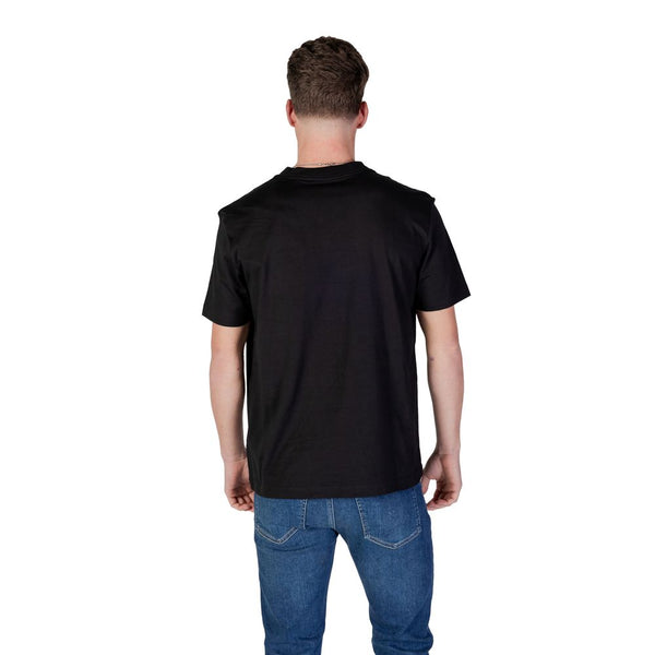 Calvin Klein Jeans Black Cotton Rigenerato T-Shirt