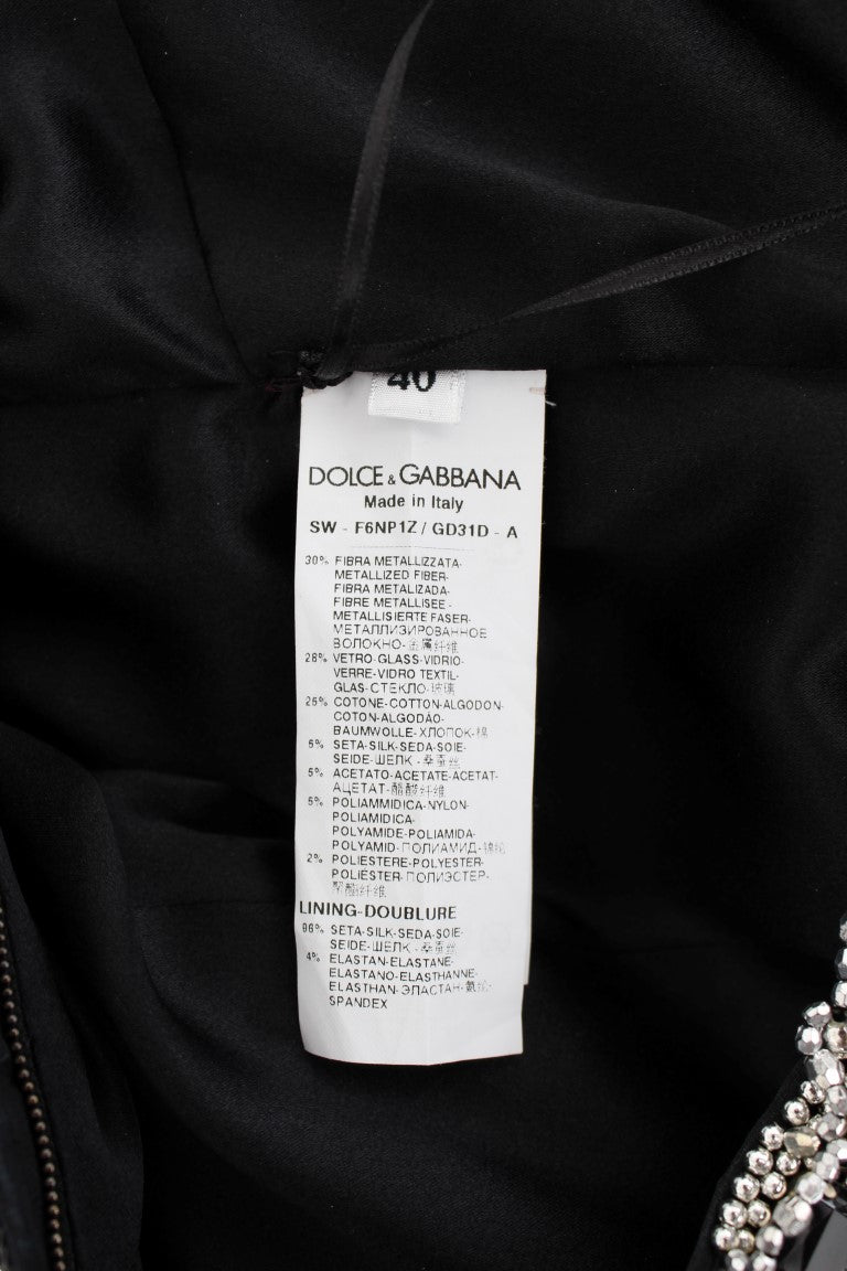 Dolce & Gabbana Silberkristall verschönerte Verschiebung Meisterwerk