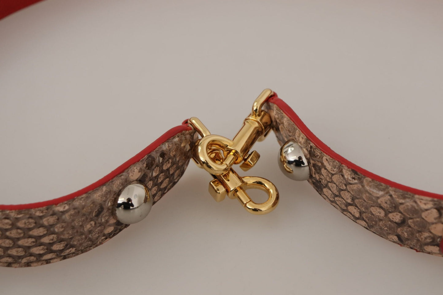 Dolce & Gabbana Chic Brown Python Leather Bag Strap - Sandy Store ByNet